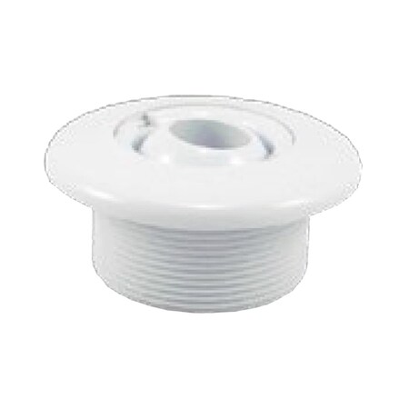 Overtime 1.5 in. Mip x 3.5 in. Face Dirwall Fitting; White OV975759